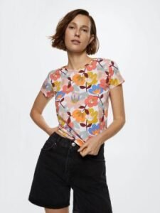 Speechless Girls’ Flutter Sleeve Floral Top